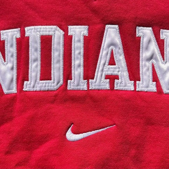 Vintage Y2K Embroidered Nike Center Swoosh Indiana Embroidered Pullover Size XXL - Picture 2 of 7